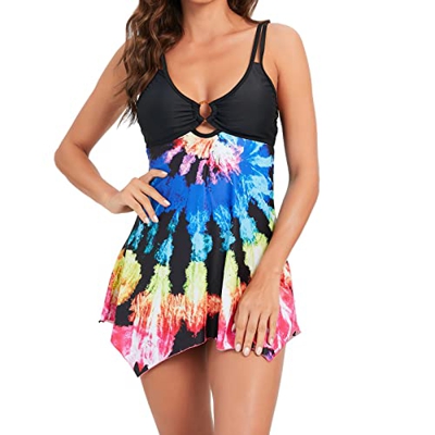 Nuevo 2022 Conjunto de Bikinis Mujer Vestido 2pcs Trajes de Baño Mujer dos piezas Ropa de Playa bañadores Impresión Moda Push up Bikini Tankinis mujer