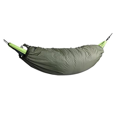Luoqun Store Cubierta de saco de dormir térmico for exteriores, cubierta de aislamiento de hamaca portátil con cuerda elástica con cremallera, 200*75C