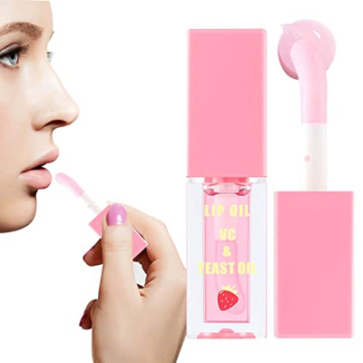 BNNEW Lip Glaze Mirror Lip Oil | Smooth Lip Oil Larga Hidratación Alta | Maquillaje de Labios, Tonos Brillantes e Impresionantes, hidratante de Larga 