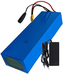 stdpcxz Batería De Iones De Litio De Bicicleta Eléctrica De 48V 12Ah, Paquete De Batería De Bicicleta Eléctrica con Cargador De 54,6 V 2A, para Motor  precio