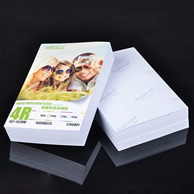 GJRFYJ 60 hojas brillante 4r 6 pulgadas 4x6 Papel fotográfico for impresora de inyección de tinta Impresora Artículos de imagen Impresión de papel Fot