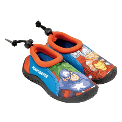 Marvel Avengers Sandalias Zapatos de Agua para Niños, Escarpines Antideslizantes, Zapatos de Playa Deportes Acuáticos, Aquashoes, Talla EU 26