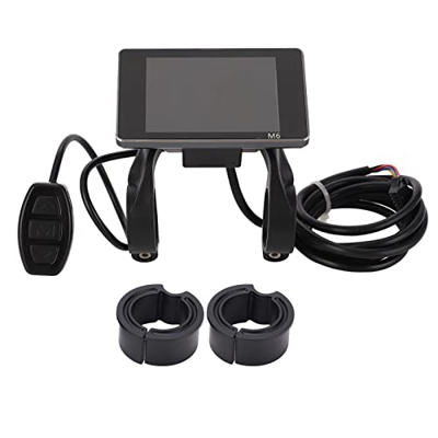 GAESHOW Panel de Pantalla LED, velocímetro de Bicicleta, odómetro, Bicicleta eléctrica M6, medidor de Pantalla LCD, Panel de Ordenador de Control de 3