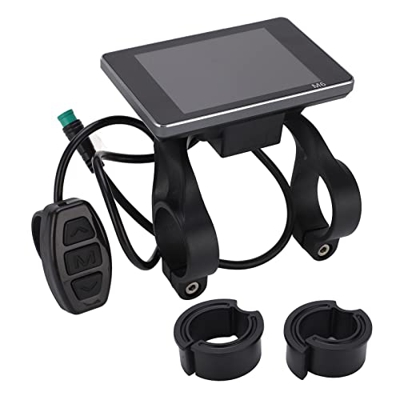 GAESHOW Bike Velocímetro Odómetro, Bicicleta eléctrica LCD M6 Display Meter 36V 48V Bike Computer Panel con Puerto Impermeable para conversión de Bici