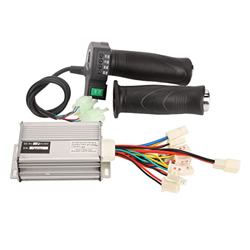 BuyWeek 36V 1000W Juego de Controlador de Motor Cepillado, Bicicleta eléctrica 4 velocidades Acelerador Twist Grip Mango Kit de Controlador de Motor C en oferta