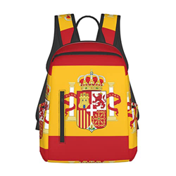 Mochila ligera de senderismo con bandera de España para mujeres, hombres, escuela, trabajo, viajes, mochila ligera en oferta