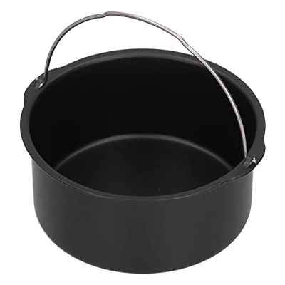 Cake Barrel, 6/7/8 Pulgadas Plato para Hornear Antiadherente para Freidora de Aire Cake Barrel Accesorios para Freidora de Aire Cesta para Hornear Pan