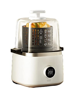 DBHFGJMN Freidora De Aire Eléctrica para Hornear De 360 ° Máquina De Papas Fritas con Horno Visual Sin Aceite De 2L con 6 Menús Preestablecidos para U