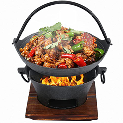 Parrilla de Barbacoa Estilo japonés Sukiyaki Hot Pot, sartén de Hierro Fundido para Barbacoa, Estufa de carbón, Olla Caliente, Estufa de Barbacoa port precio