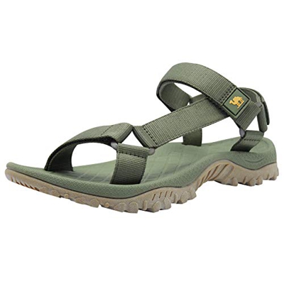 CAMEL CROWN Sandalias Deportivas para Hombre Verano Ajustable Antideslizante Cómodo Zapatos de Senderismo Sandalia de Sandalia de Playa Punta abierta 