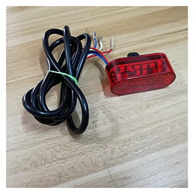 GHKL Luces traseras de Guardabarros Luces de Scooter eléctricas de 36v-48v para Bicicletas de Scooter eléctrico, Bicicletas de montaña, Bicicletas Ple
