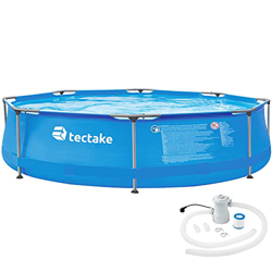 TecTake 800580 Piscina Desmontable, Swimming Pool, Tejido de PVC, Construcción Robusta, Fácil Montaje, Compacta - Disponible en Varios Modelos (Tipo 2 características