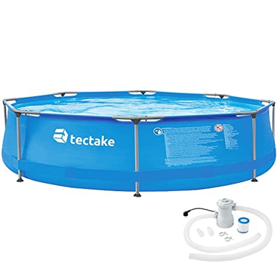 TecTake 800580 Piscina Desmontable, Swimming Pool, Tejido de PVC, Construcción Robusta, Fácil Montaje, Compacta - Disponible en Varios Modelos (Tipo 2