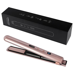 Plancha de pelo y rizador 2 en 1 USB, recargable, para rizos y alisados, temperatura ajustable, revestimiento de cerámica, calentamiento rápido, planc precio