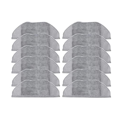 Accesorios de aspiradora Paquete de 12 Accesorios de paño de Limpieza de mopa húmeda y Seca compatibles con Xiaomi Mijia G1 MJSTG1 aspiradora Robot fr