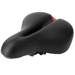 SALALIS Cojín para Bicicleta, Cojín para Asiento de Bicicleta Estable, Transpirable, Grueso, Ergonómico para Bicicleta de Carretera(Negro Rojo) características