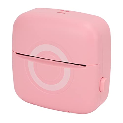Mini impresora térmica, batería compacta de impresora de pegatinas sensibles con larga vida útil para el hogar para la escuela y la oficina