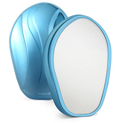 Crystal Removedor de pelo Nano Depiladora para Mujer Hombre Reutilizable Magic Crystal Removedor Piedra para Cuerpo Piernas Brazos Espalda Peeling Azu