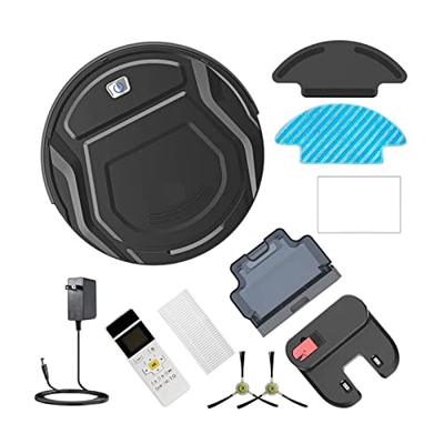 KDDFN Aspiradoras y escobas eléctricas Robot Aspirador y fregona húmeda, succión Libre for Pelo de Mascotas, Alfombra de Pelo bajo, aspiradora robótic