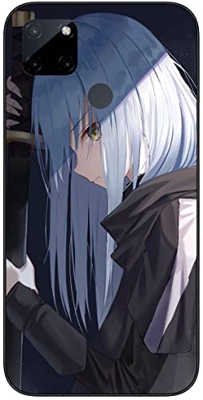 Compatible con Realme C21Y | Realme C25Y Case that time i got reincarnated as a cute slime 237 Soft Slim Fit TPU Silicone Cover Phone Case Black