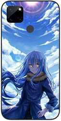 Compatible con Realme C21Y | Realme C25Y Case that time i got reincarnated as a cute slime 534 Soft Slim Fit TPU Silicone Cover Phone Case Black en oferta