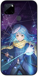 Compatible con Realme C21Y | Realme C25Y Case that time i got reincarnated as a cute slime 534 Soft Slim Fit TPU Silicone Cover Phone Case Black en oferta