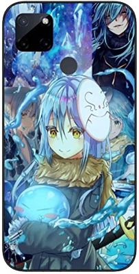 Compatible con Realme C21Y | Realme C25Y Case that time i got reincarnated as a cute slime 952 Soft Slim Fit TPU Silicone Cover Phone Case Black