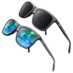 GQUEEN Gafas de sol Hombre Mujer Polarizadas Al-Mg Clásico Retro UV400 GQ33 en oferta