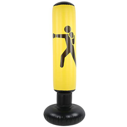 Bnineteenteam Columna de Boxeo Inflable, 3 Colores, Saco de Arena de Descompresión para Adultos, Saco de Boxeo Grueso(Amarillo) en oferta