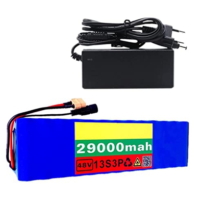 TGHY 29Ah Batería Bicicleta eléctrica 48V Ebike Batería de Iones de Litio Paquete de batería de Litio de Bicicleta eléctrica con Cargador XT60 para 20