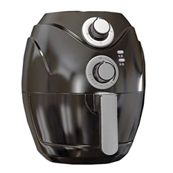 Freidora de aire sin aceite, con sistema de circulación de aire rápido, freidora de aire caliente de 2,5 l/1200 W con control de perilla doble para te precio
