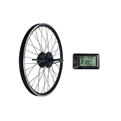 Kit Conversión Bicicleta Eléctrica Rueda Delantera Kit Conversión Bicicleta Eléctrica Tracción Trasera Kit Ciclomotor Eléctrico LCD7U Contador Kit Bic