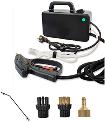 UIHECTA Alta Presión Limpiador A Vapor 3000W De Mano Máquina De Limpieza Portátil Alta Presión Eléctrica Vaporizador De Mano Sin Tanque,Negro