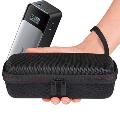 Baomaeyea Funda de transporte para Anker Power Bank 737 (PowerCore 24K), EVA Hard Travel Bag Box Compatible con Anker 737 Powerbank y accesorios (negr