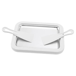 Plato de Rodillo para Helado, Helado Enrollado Casero con 2 Espátulas de 8.9 X 6.9 X 1.3 Pulgadas sin Enchufar en la Bandeja para Hacer Helados Instan precio