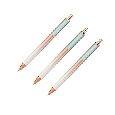 NAUXIU Tipo de prensa Pluma estilográfica retráctil con capucha pluma de tinta de negocios papelería convertidor de relleno suministros de oficina pun