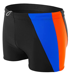 Aquarti Bañador Deportivo para Hombre Tipo Boxer, Negro/Azul/Naranja, S características