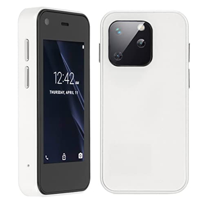 LBEC Teléfono Inteligente, 1 GB de RAM, teléfono móvil Tipo C liviano para Entretenimiento Blanco