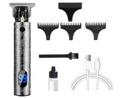 LAZY COOK Máquina de Cortar Pelo Profesional,Cortapelos inalámbrico Hombre, Cortapelos inalámbrico Hombre Cortador de Pelo Recargable con Hoja T,Recor precio
