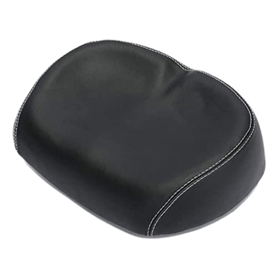 HoveeLuty Sin Asiento De Bicicleta De Nariz Ancho De Bicicleta Grande De Bicicleta De Reemplazo Universal MTB Suaves Blancos Negros