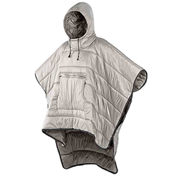 Saco de Dormir para Adultos - Manta con Capucha, Poncho Abrigo Cálido, Capa Resistente al Viento Resistente al Agua para Clima Frío al Aire Libre, Uso características