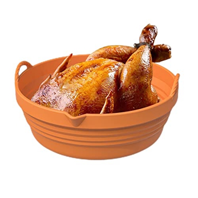 weisha Revestimientos de Silicona para freidoras de Aire - Revestimientos Resistentes al Calor para revestimientos Lavables | Freidora de Aire Redonda