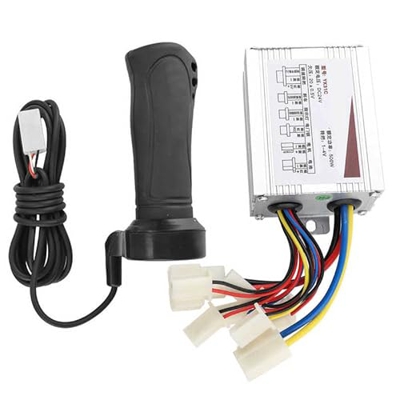 WORKSDUO 24 V/36 V/48 V 500 W Motor eléctrico de bicicleta cepillado Controlador de velocidad y acelerador Twist Grips Kit accesorio de scooter eléctr