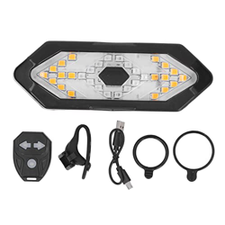 Cyllde Control Remoto Inteligente señal de Giro Carga USB Impermeable Bicicleta Control Remoto luz Trasera con bocina para Montar de Noche en oferta