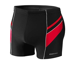 Sesto Senso® Bañador de Natación Hombre Shorts Traje de Baño (tamaños de M a 4XL) Pantalones de Natación Trajes Playa Aquashorts BD 357 (XXL, Black) en oferta