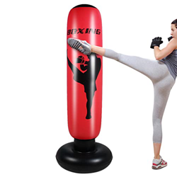 Qihuyi Saco de boxeo inflable para adultos, 67 pulgadas de alto rendimiento con suelo, saco de boxeo de pie para niños, adultos, karate, taekwondo, al precio