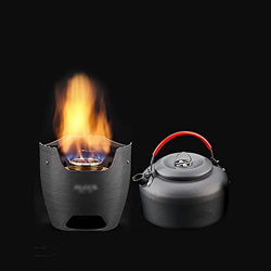 HGUIM Spirit Cooker portátil Outkage Coacher Rápida Renchibritos Agua hirviendo, té, Chimenea a Prueba de Viento Compatible con Tanques de Gas y leña  precio