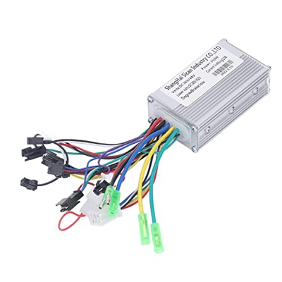 Dilwe Kit de Controlador de Motor de Bicicleta Eléctrica, 36V 48V 350W Kit de Controlador de Motor sin Escobillas de Bicicleta Eléctrica con Panel LCD