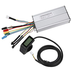 LARIAU Controlador sin escobillas de 36V/48V 30A y Bicicleta eléctrica KT LCD4, Kit de Pantalla de visualización, Conjunto de Conector Normal, Conecto características