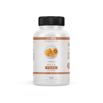 Maca Andina Pura 25.000mg | Alta Concentración 25:1 | Aporta Energía y Vitalidad | Elimina el cansancio | Afrodisiaco natural | Mejora el rendimiento 
